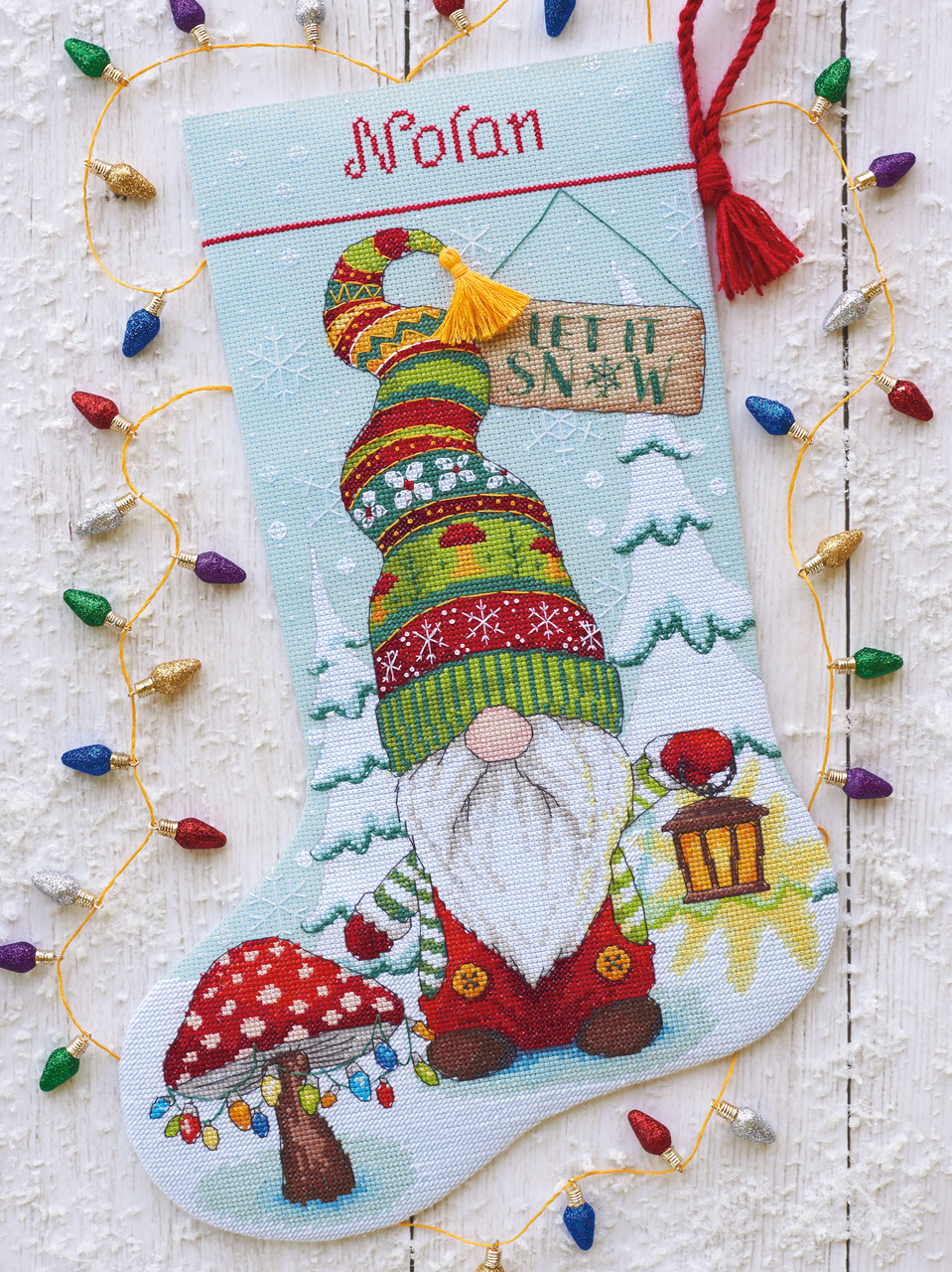 Pluto Cross Stitch Stocking Kit: Includes: Thread, 14 Count Aida