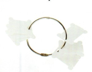 DMC Metal Ring with 28 Plastic Bobbins MariesCrossStitch.co.uk