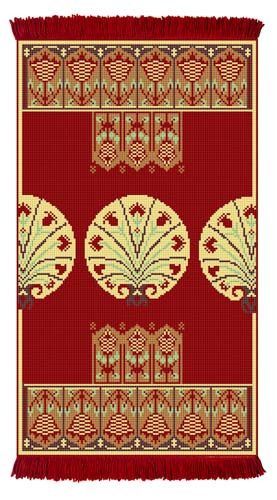 Haldir Rug/Wall Hanging Cross Stitch Kit