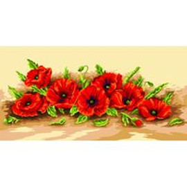 Spray of Poppies Tapestry Canvas By Royal Paris