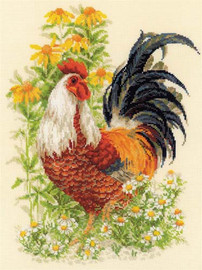 Rooster Cross Stitch Kit by Riolis