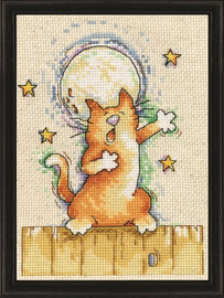 Singing Cat Cross Stitch Kit by Design Works