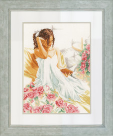 Moment of Reading Cross Stitch Kit by Lanarte