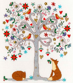 Love Winter Cross Stitch Kit by Bothy Threads