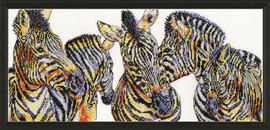 Wild things Zebras Cross Stitch Kit by Design Works