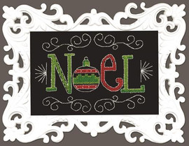 Noel Chalk Board Cross Stitch Kit by Design Works
