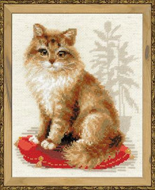 Pet Cat Cross Stitch Kit by Riolis