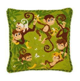 Jungle Cushion Cross Stitch Kit by Riolis
