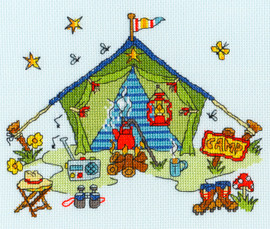 Sew Dinky Tent Cross Stitch Kit by Bothy Threads