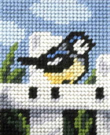 My First Embroidery Needlepoint Kit Blue Tit by Orchidea
