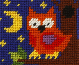 My First Embroidery Needlepoint Kit Owl By Orchidea