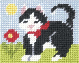 My First Embroidery Needlepoint Kit Kitten By Orchidea