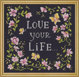 Love Your Life Cross Stitch Kit by Design Works