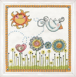 Fly Away Birdie Cross Stitch Kit by Design Works