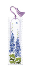 Delphiniums Bookmark Cross Stitch Kit by Textile Heritage