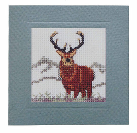 Stag Miniature Card Cross Stitch Kit by Textile Heritage