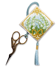 Lily of the Valley Scissor Keep Cross Stitch Kit by Textile Heritage