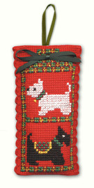 Scotties & Westies Sachet Cross Stitch Kit by Textile Heritage