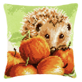 Hedgehog with Apples  Cross Stitch Kit By Vervaco