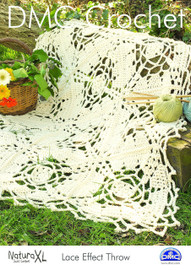 Lace Effect Throw  Crochet Pattern by DMC