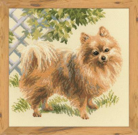 Pomeranian Cross Stitch Kit By Riolis