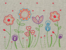 Freestyle: Starter: Fleur Kit Embroidery Kit By Anchor
