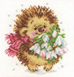 Alisa Kreuzstich Set „Poppy“ – Komplettset Mit Stoff, Garn, Nadel & Anleitung Für 11x10 Cm Motiv