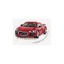 Red Sportcar Cross Stitch Kit by Alisa