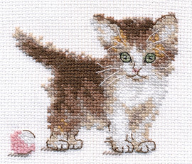 Little kitten Cross Stitch Kit by Alisa