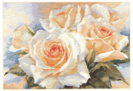 White Roses Cross Stitch Kit by Alisa