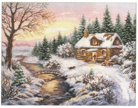 Winter - Towards evening Cross Stitch Kit by Alisa