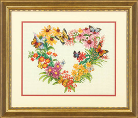 Wildflower Wreath Cross Stitch Kit by Dimensions