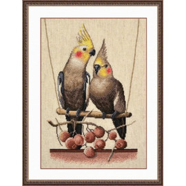 Two Parrots Cross Stitch Kit by Oven