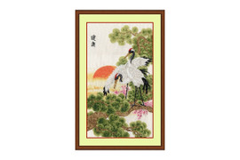 Cranes Cross Stitch Kit by Golden Fleece