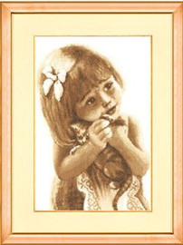 Loving Kitten Cross Stitch Kit by Golden Fleece