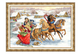 Maslenitsa Cross Stitch Kit by Golden Fleece