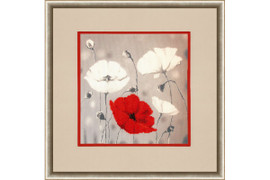 Red Poppies Cross Stitch Kit by Golden Fleece