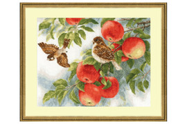 Sparrows Cross Stitch Kit by Golden Fleece