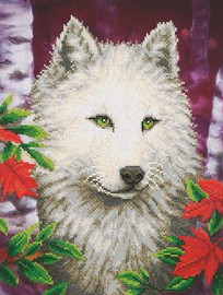 White Wolf Craft Kit By Diamond Dotz