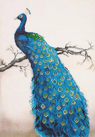 Blue Peacock Craft Kit By Diamond Dotz