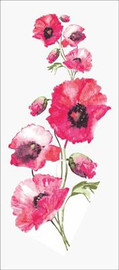 Wild Poppies Tapestry Canvas By Grafitec