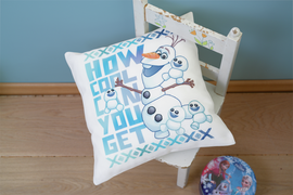 Disney: Printed Pillow: Cover Olaf and Friends Embroidery Kit