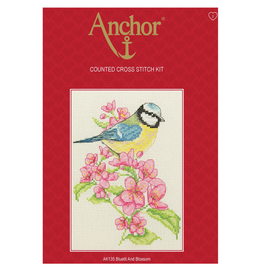 Cross Stitch Kit: Starter: Bluetit and Blossom by Anchor