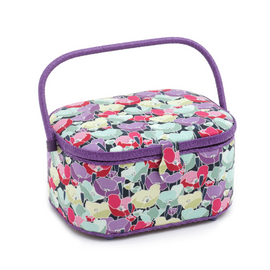 Spring Flowers  Large Oval Sewing Box By Hobby Gift