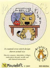 Hello Fishy Cross Stitch Kit by Mouse Loft