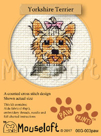 Yorkshire Terrier Cross Stitch Kit by Mouse Loft