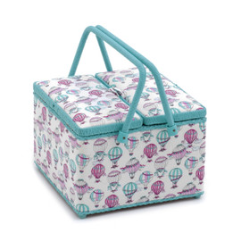 C'est La Vie  Square Twin Lid Sewing Box By Hobby Gift