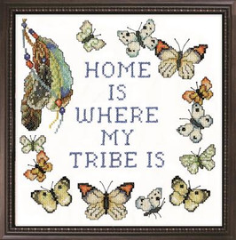 Home Tribe Stamped Cross Stitch Kit By Design Works