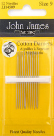 John James Cotton/Short Darners Needles Size 9