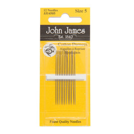 Cotton Darner Needles Size 5 Pack of 12 Needles
